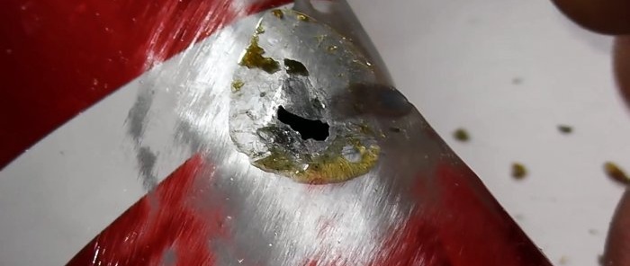 How to solder aluminum with regular solder using a nail