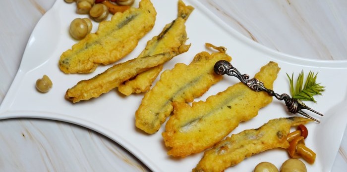 How to cook capelin in tempura batter