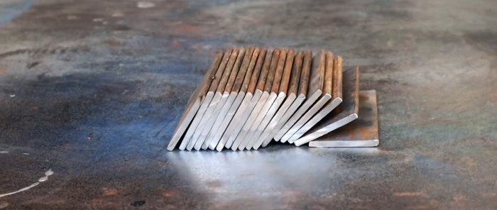 How to make a mold from scrap metal and cast paving tiles cheaply