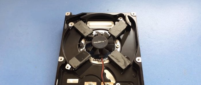 How to make a 12V induction cooker in an old hard drive case