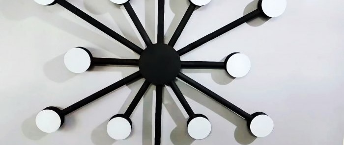 How to make a modern LED chandelier from PVC pipe