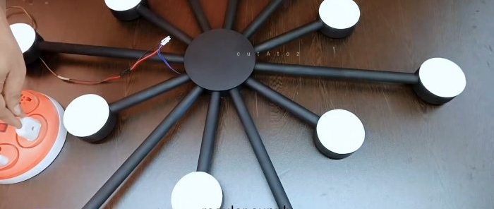 How to make a modern LED chandelier from PVC pipe