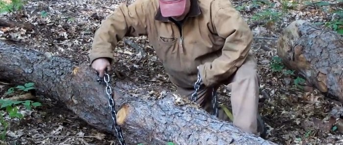 How to Make a Cart to Lift and Move Large Logs Alone