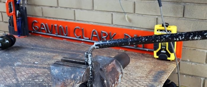 How to tie steel reinforcement without heating into a sea knot