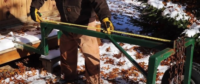 How to Make a Cart to Lift and Move Large Logs Alone