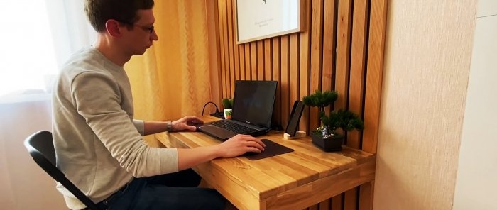 How to make a floating computer desk