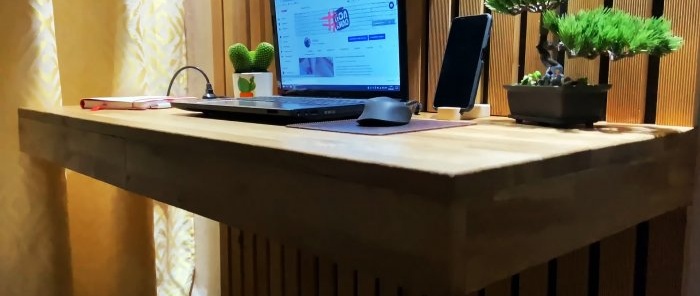 How to make a floating computer desk