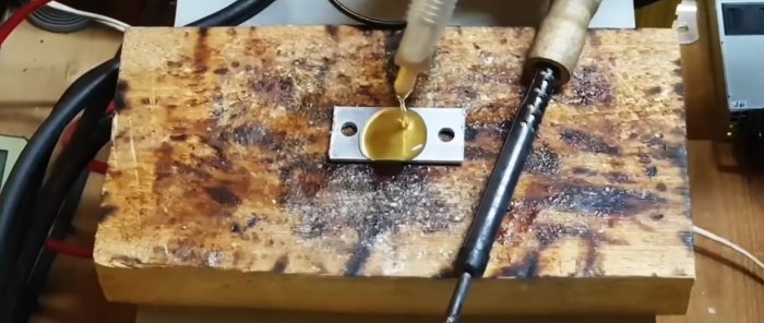 How to solder aluminum without special flux and solder