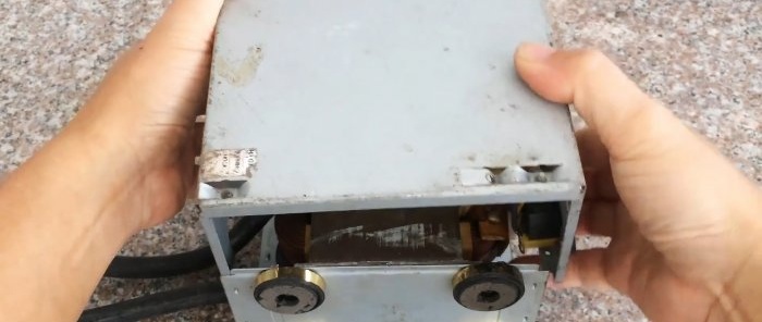 How to make a soldering and heating device from a microwave transformer