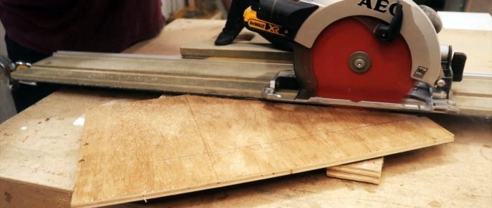 How to make a guide for a circular saw, jigsaw and router