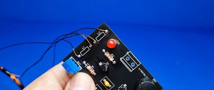 How to make a simple metal detector using 2 transistors