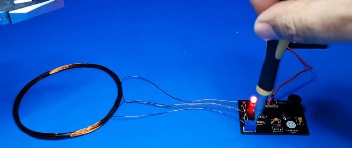 How to make a simple metal detector using 2 transistors