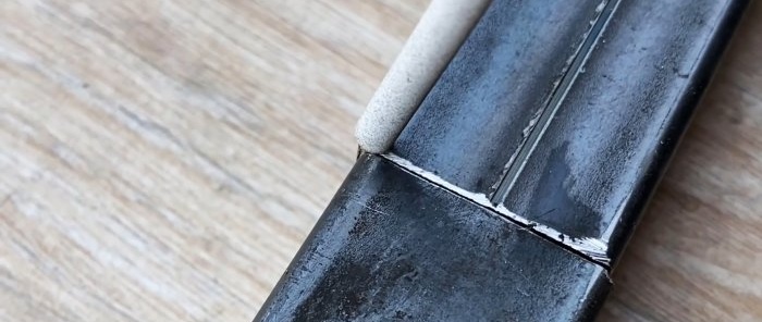 The simplest way to weld thin steel without piercing