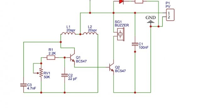 How to make a simple metal detector using 2 transistors