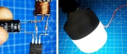 The simplest converter of 4 parts from 1.5 to 220 V