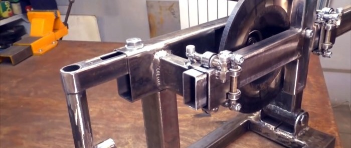 DIY electromechanical hacksaw based on a car hub