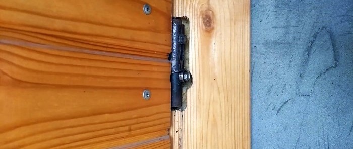 How to modify a door hinge and turn it into a gravity door closer