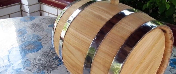 How to make a barrel from an old log