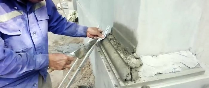 How to beautifully make transitions on plaster columns or pilasters