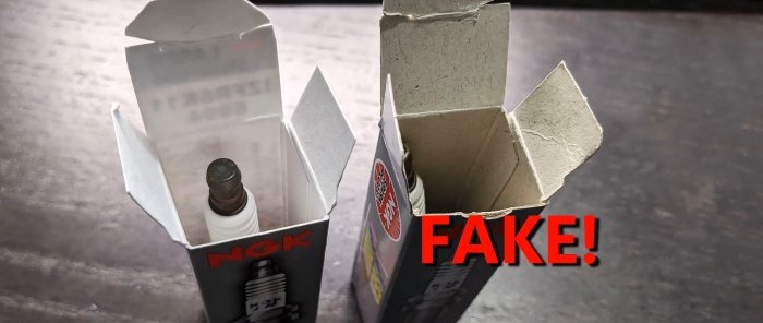 How to distinguish original NGK spark plugs from fakes