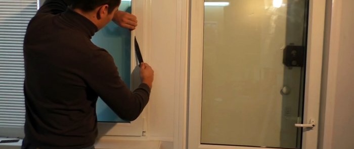 How to adjust a window to accurately remove the blowing