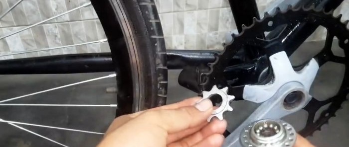 How to convert a bicycle from a chain drive to a cardan drive