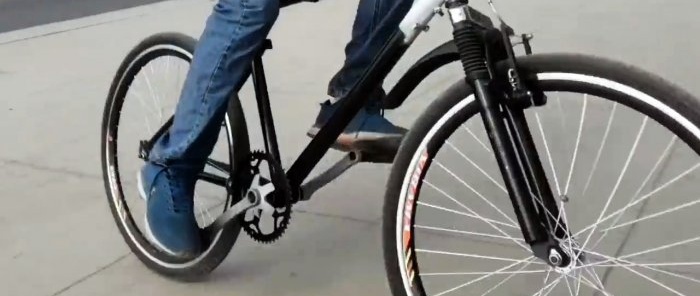 How to convert a bicycle from a chain drive to a cardan drive