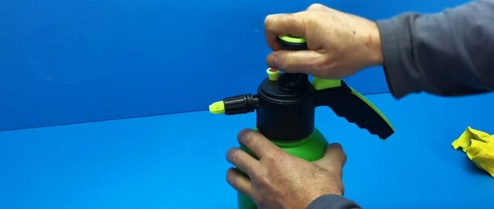 How to make a foam generator from a garden sprayer