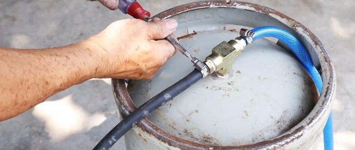 How to make a sandblaster from a small gas cylinder