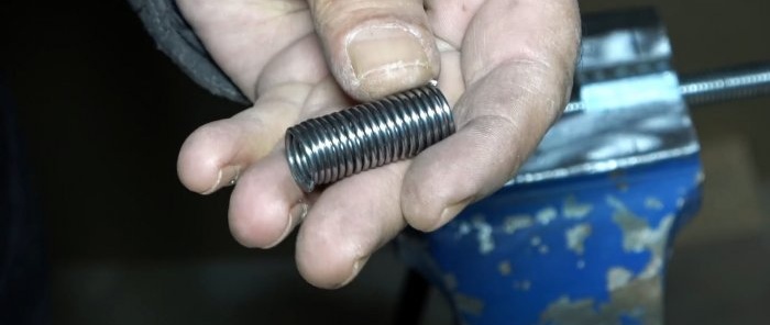 How to make a device for winding springs