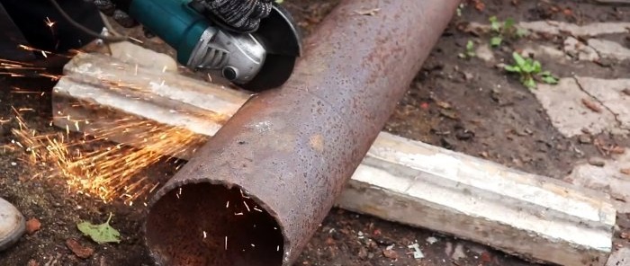 How to make a simple stove from a pipe with a one-time filling and adjustable flame