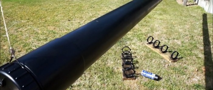 How to make a solar shower from PVC pipe