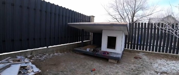 How to make a warm dog house with Wi-Fi control