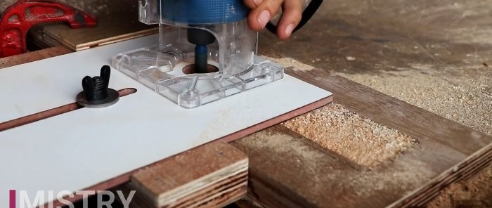 How to make a convenient jig for sharpening chisels