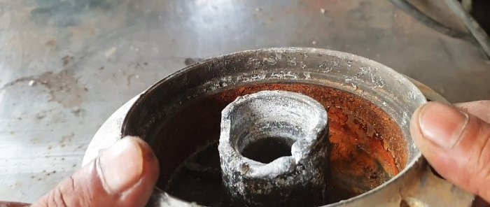 How to restore an aluminum part by welding