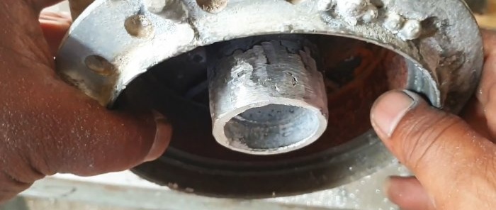 How to restore an aluminum part by welding