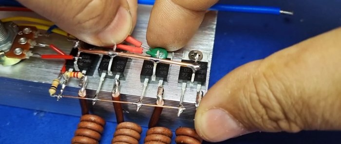 Simple and powerful regulator 55V 20A without PWM