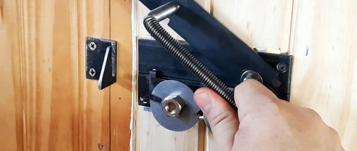 Tricky door latch with a code mechanism