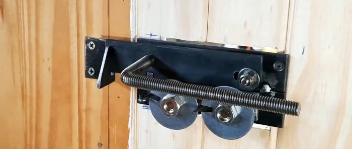 Tricky door latch with a code mechanism