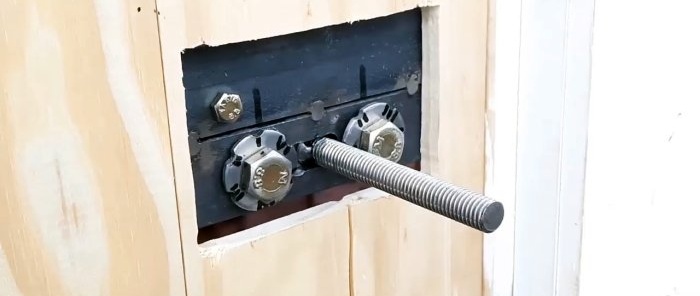 Tricky door latch with a code mechanism