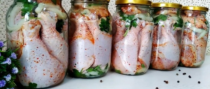 How to store chicken without refrigeration for a year Stew without an autoclave