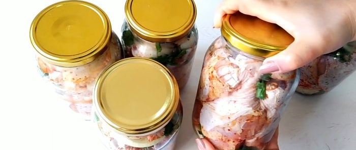 How to store chicken without refrigeration for a year Stew without an autoclave