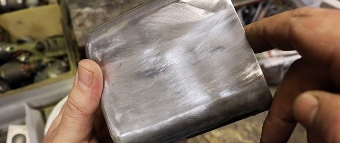 How to reliably solder an aluminum part with ordinary tin without special welding electrodes and even without flux