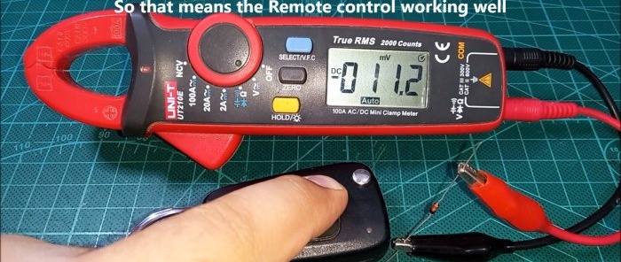 How to test any radio remote control using a regular multimeter