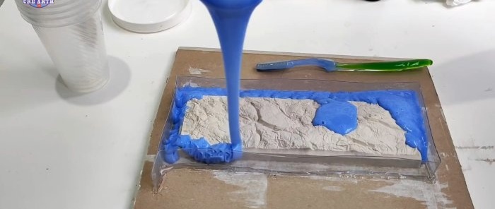 How to make your own mold for casting plaster wall tiles