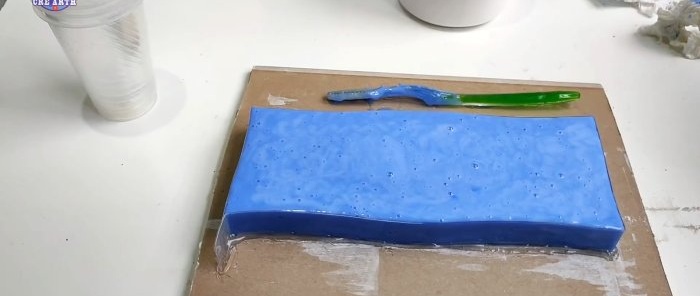 How to make your own mold for casting plaster wall tiles