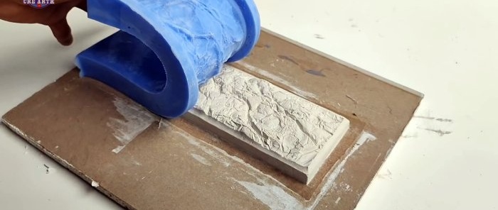 How to make your own mold for casting plaster wall tiles