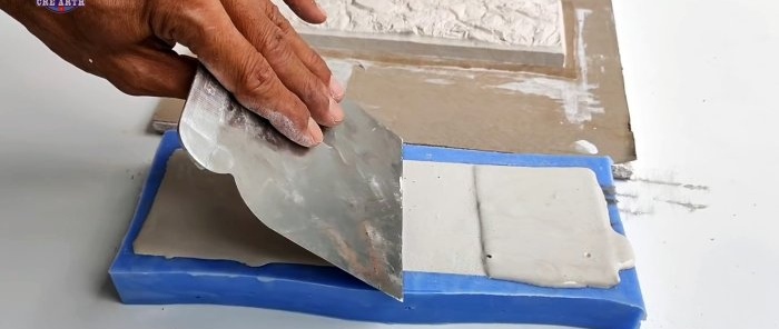 How to make your own mold for casting plaster wall tiles