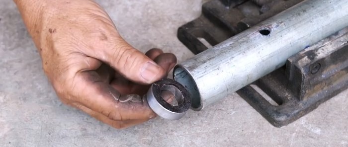 How to make a jack from a motorbike chain grinder gearbox and sprockets