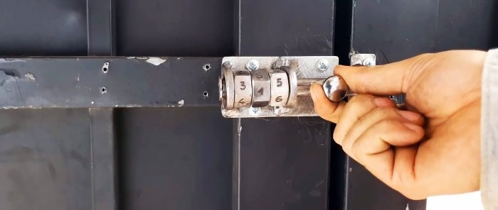 How to make a door latch with a code